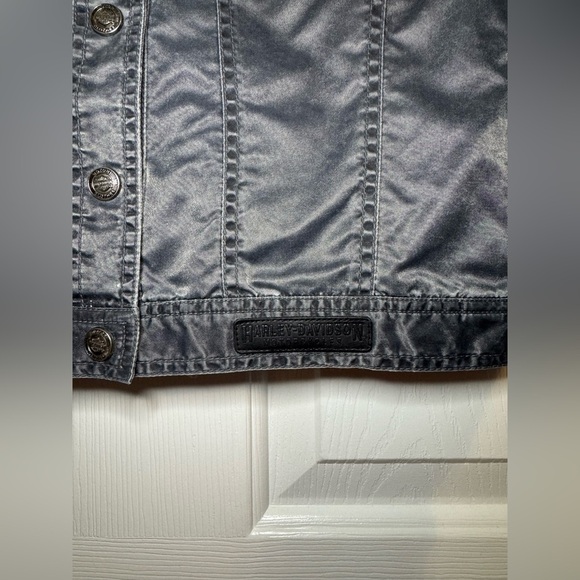 Harley Davidson Motorcycle Riding Jacket Women's Size Small Black Nylon - Picture 2 of 8